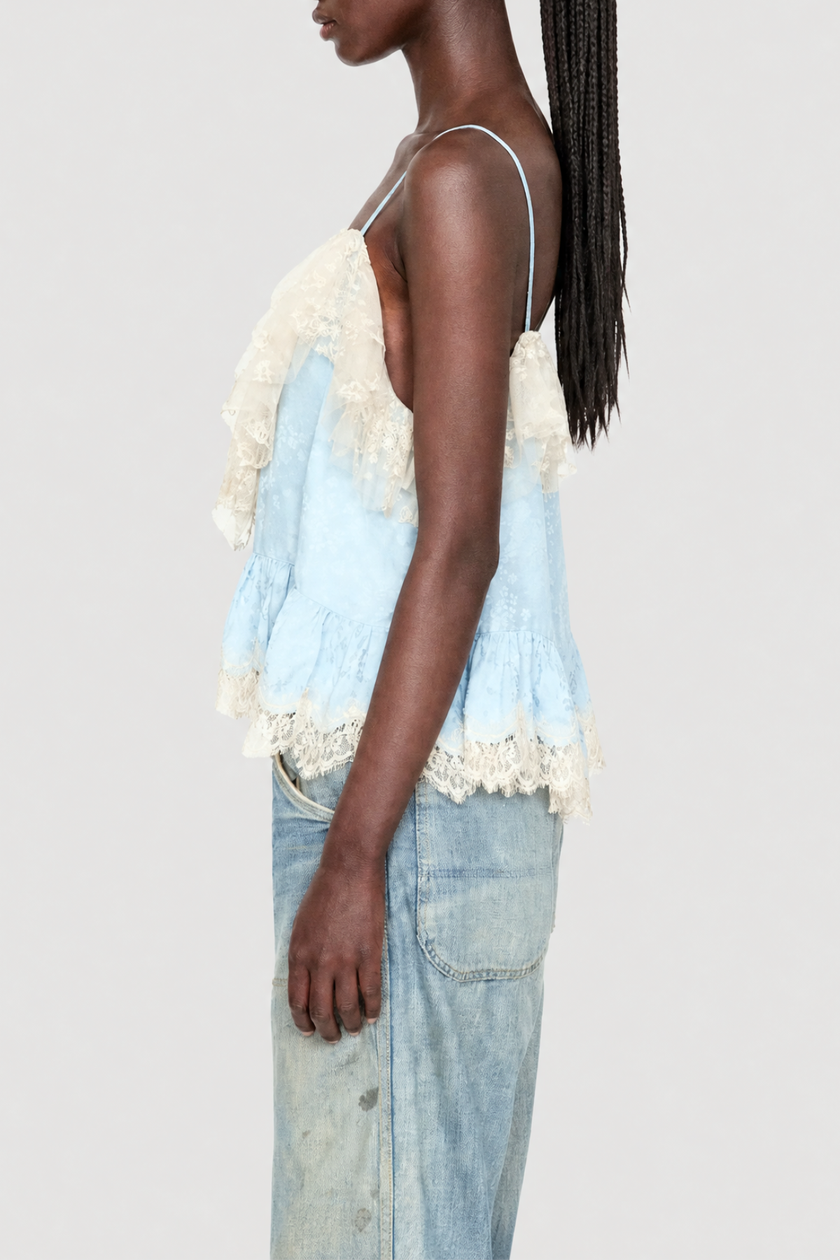Ombre Lace Top - Blue
