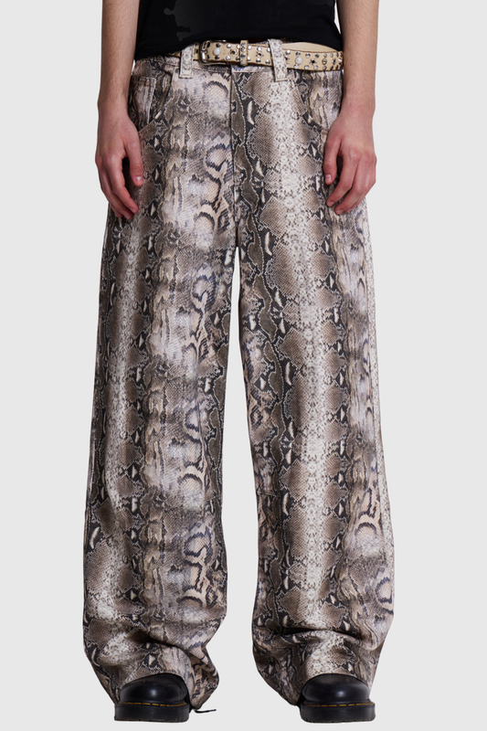 Onagh Snake Print Jeans
