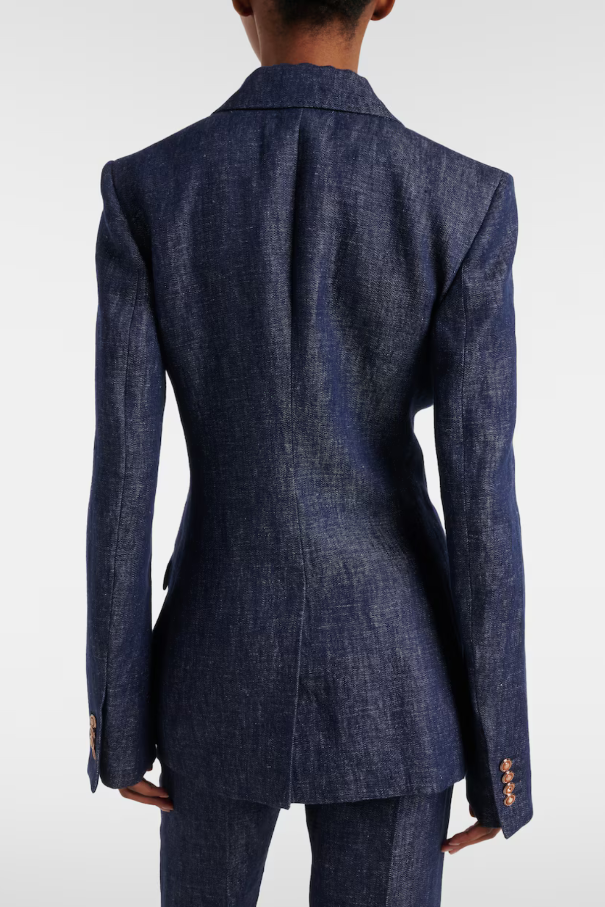Orelia Denim Blazer & Trousers Set