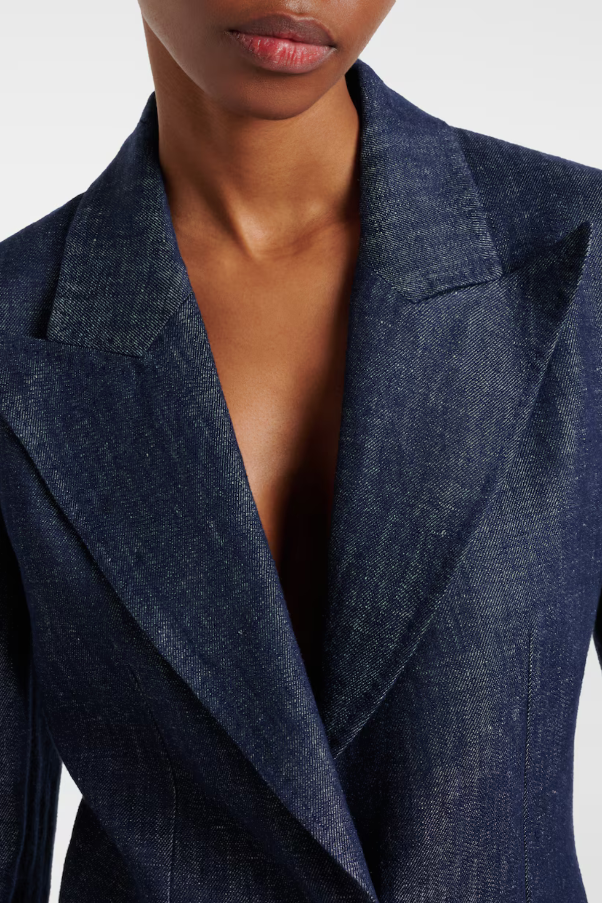 Orelia Denim Blazer & Trousers Set