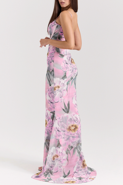 Oriona Floral Corset Maxi Dress