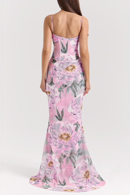Oriona Floral Corset Maxi Dress