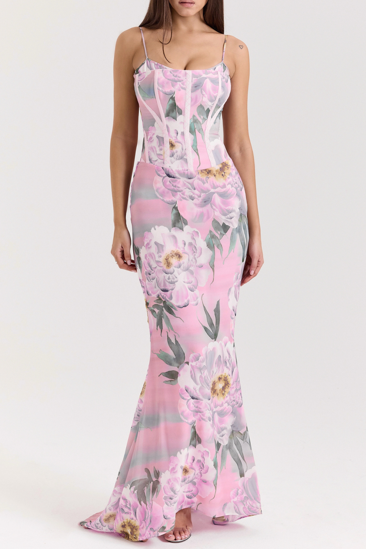 Oriona Floral Corset Maxi Dress