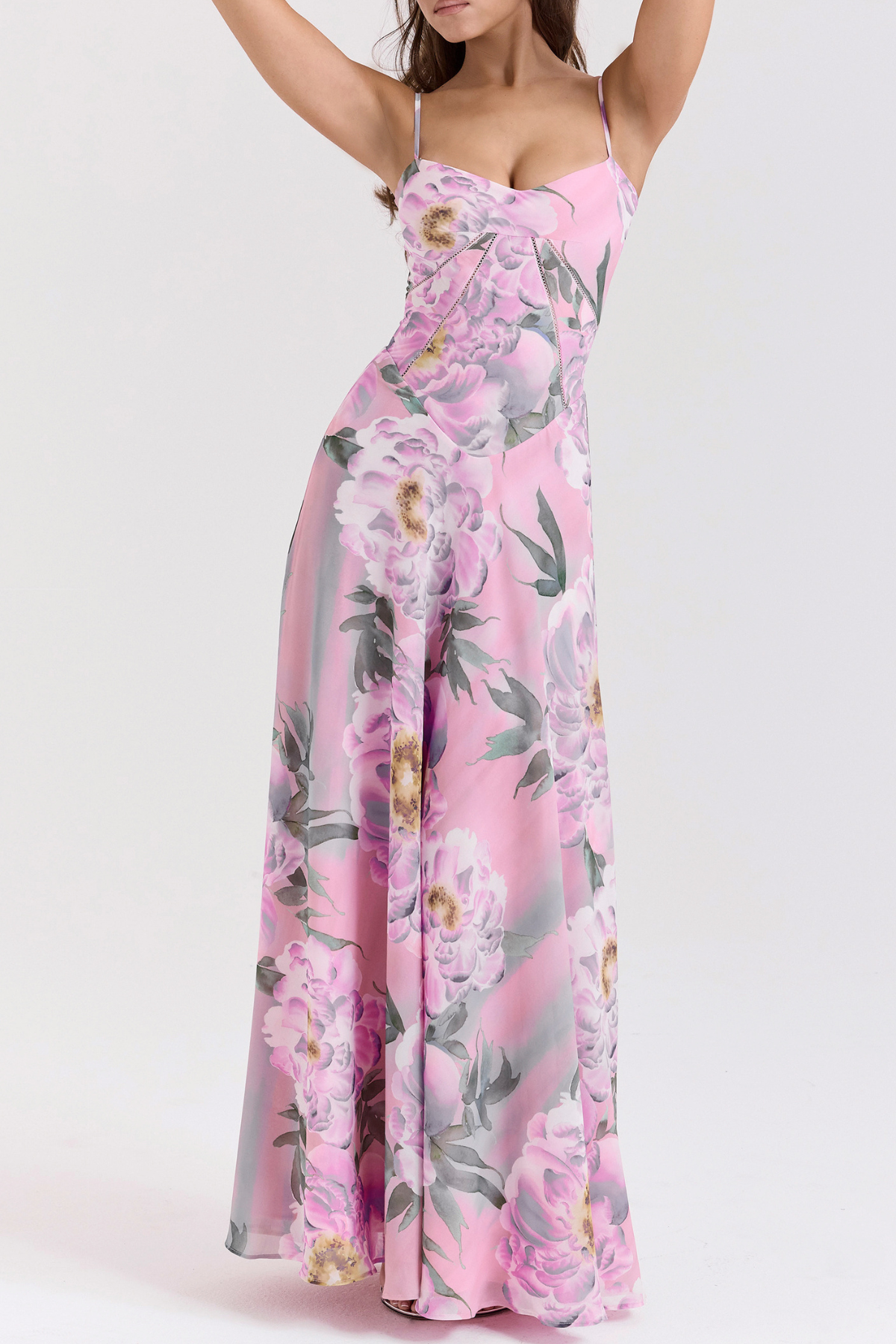 Oriona Floral Corset Maxi Dress
