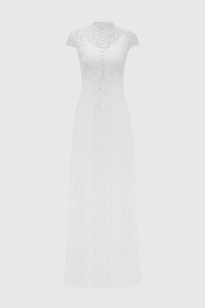 Orlaith Floral Lace Top & Pants Set - White