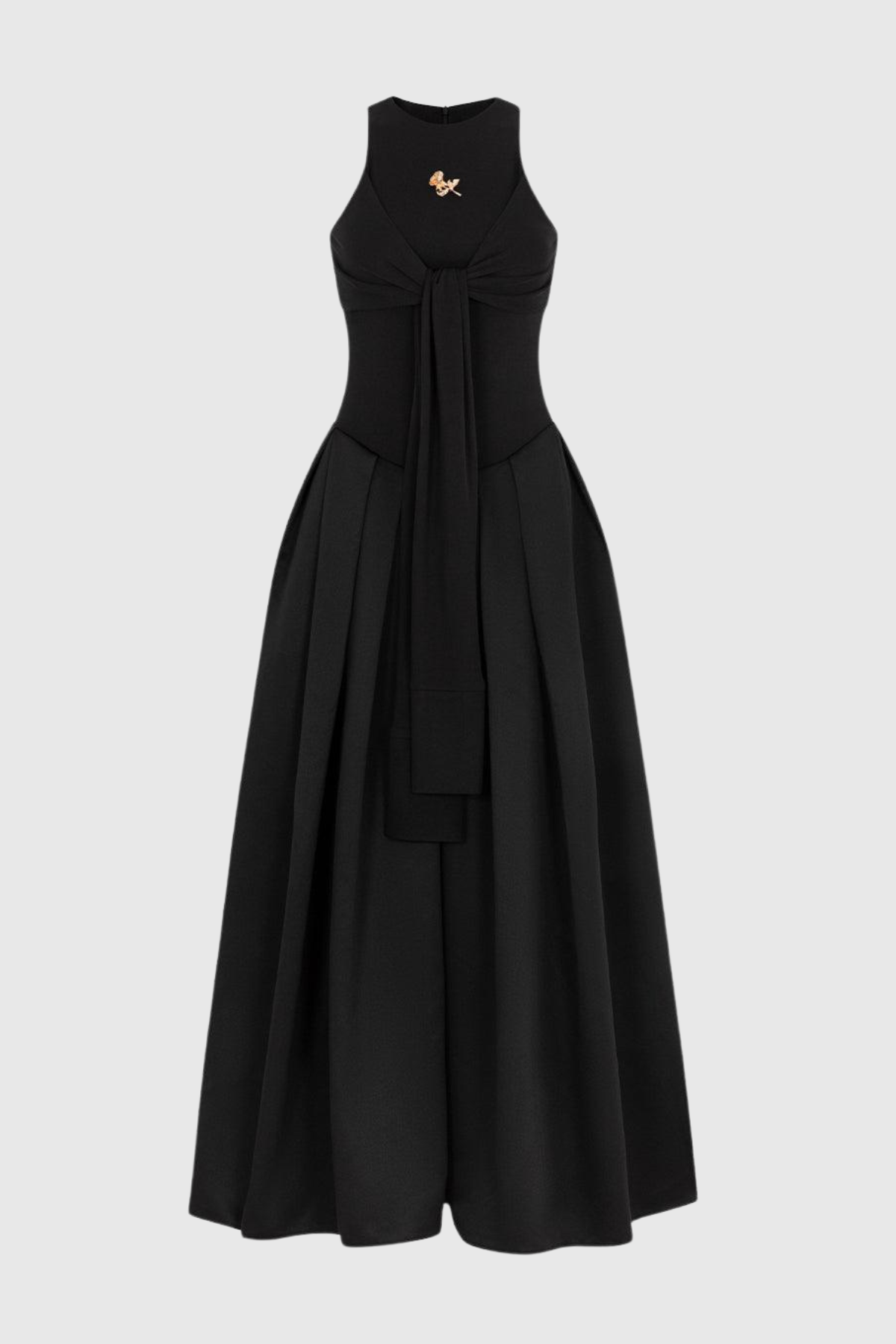 Orlando Cold Shoulder Sleeve Maxi Dress - Black