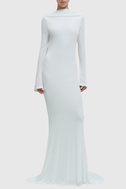 Oswin Backless Draped Maxi Dress