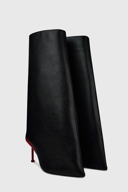 Pablo Slash Flare Knee High Boots