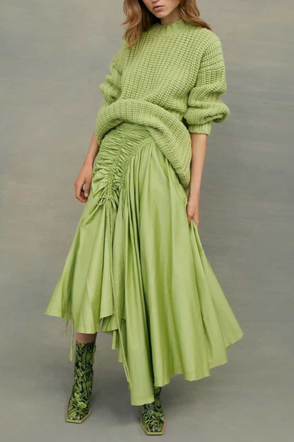 Padsa Off Shoulder Top & Drawstring Maxi Skirt Set