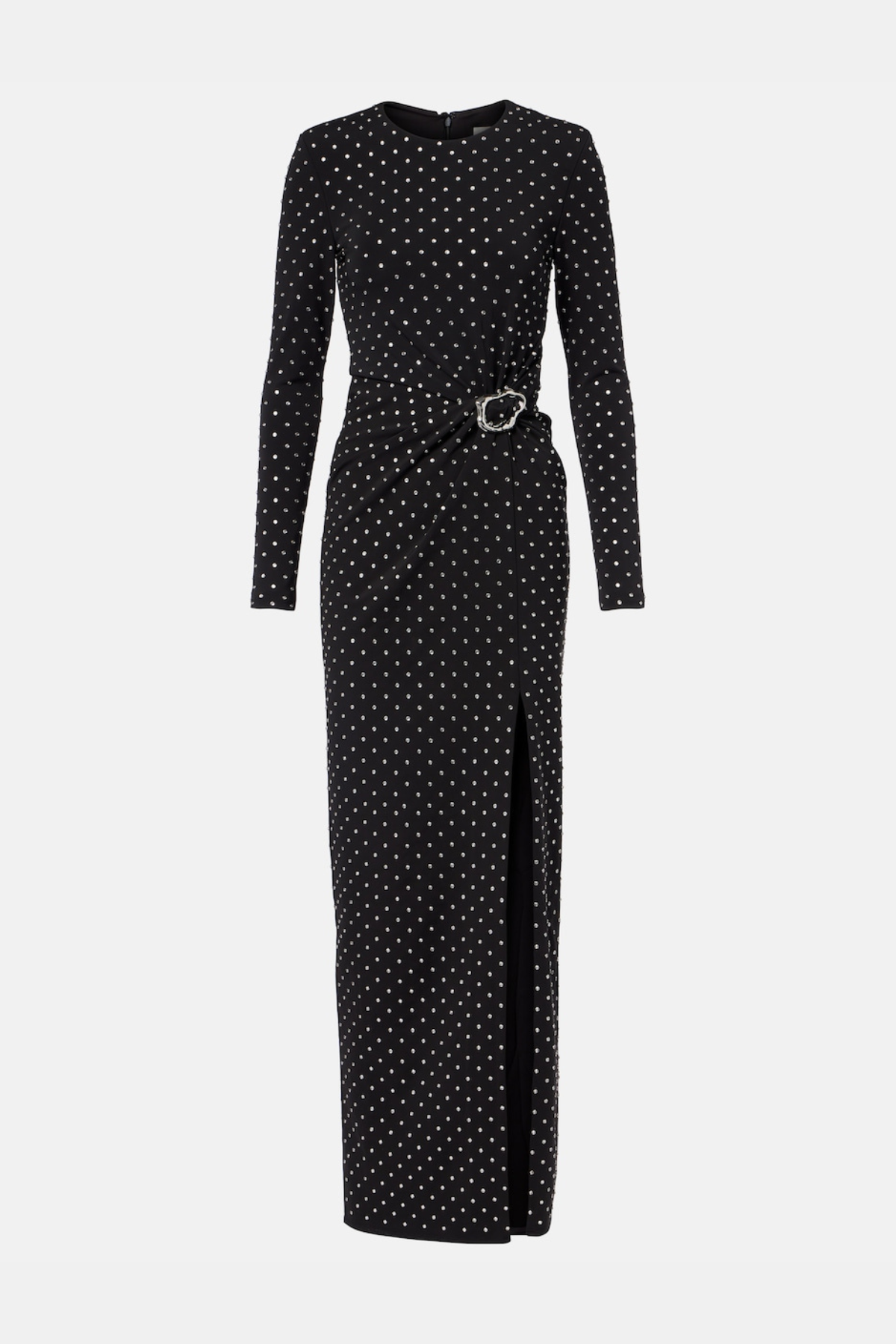 Paislee Crystal Embellished Gathered Maxi Dress