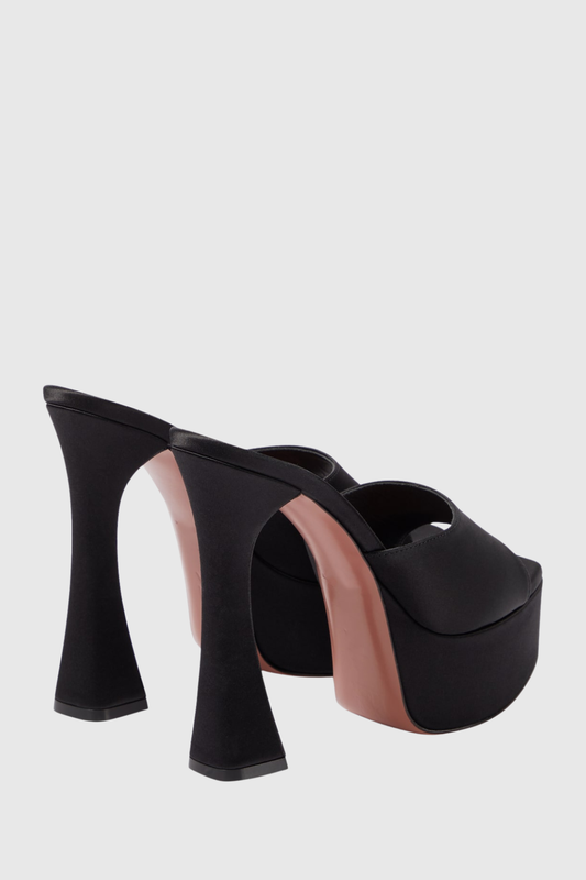 Parvati Satin Platform Mules