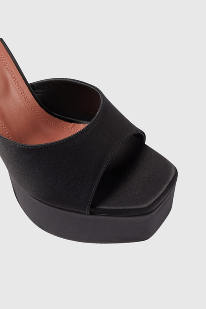Parvati Satin Platform Mules