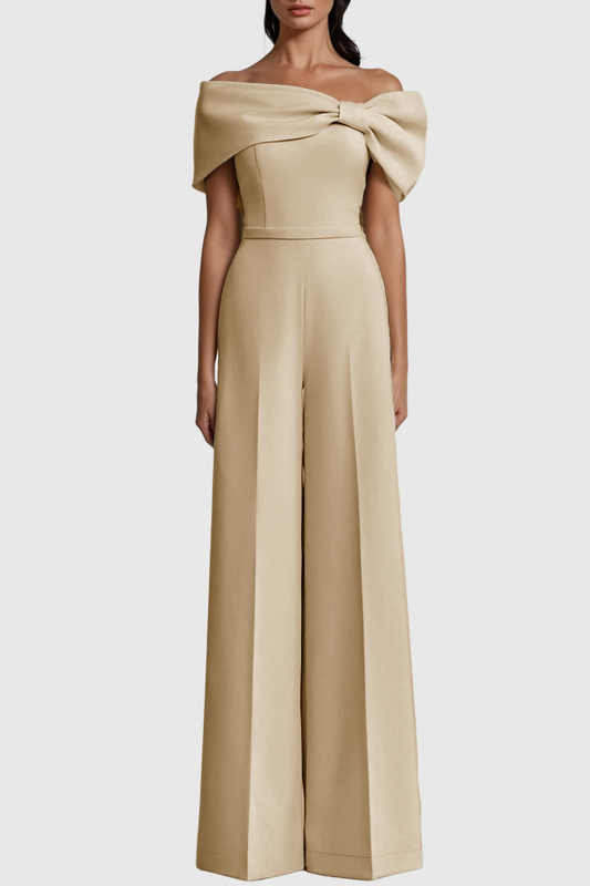 Patsy Bow Off Shoulder Jumpsuit