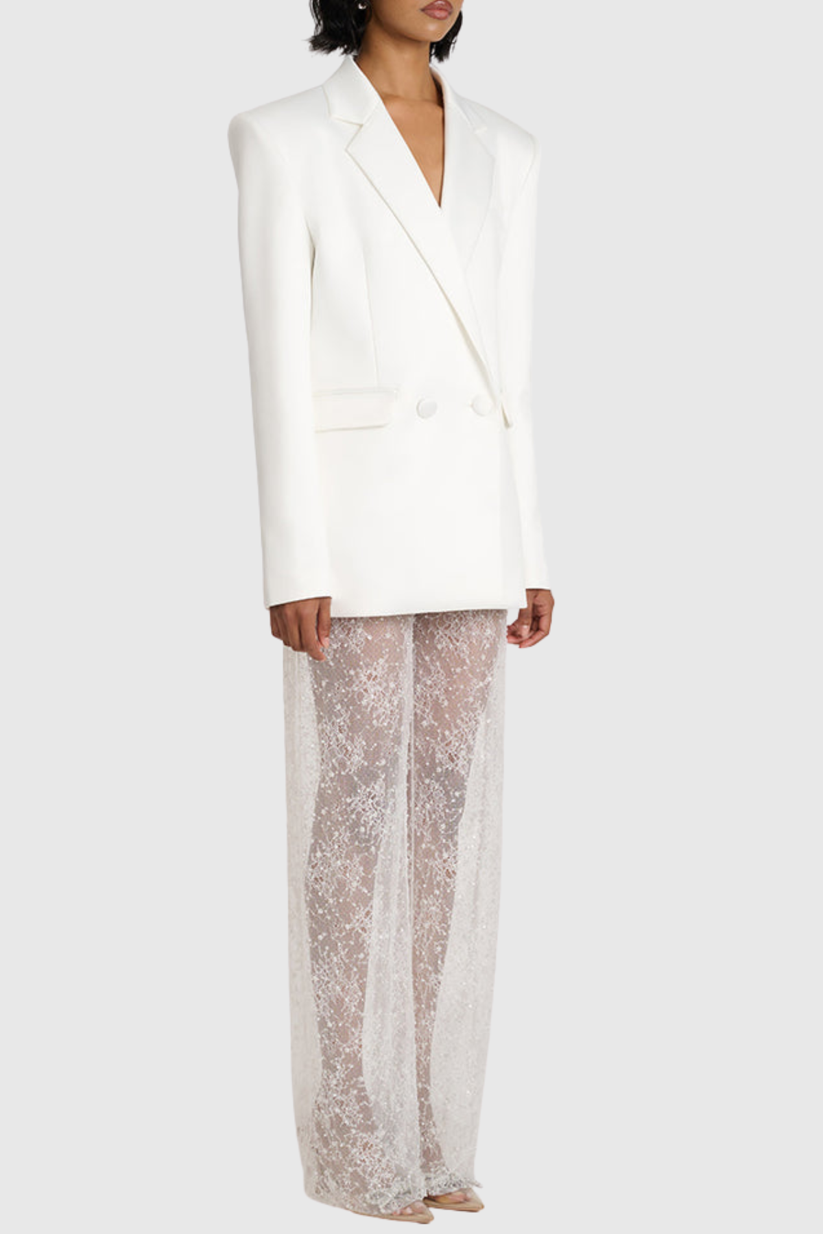 Pelaga Blazer & Lace Pants Set
