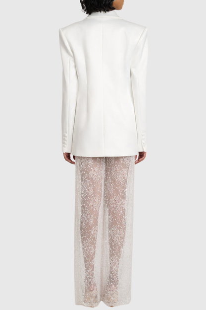 Pelaga Blazer & Lace Pants Set