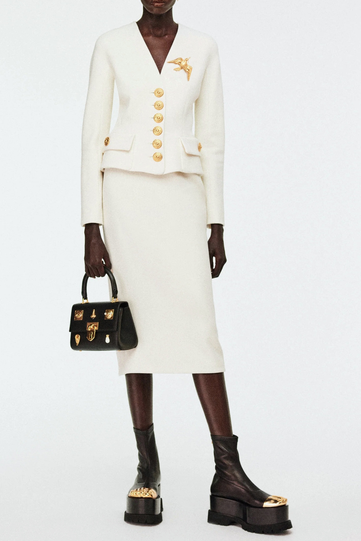 Peonza Gold Toes Ankle Boots