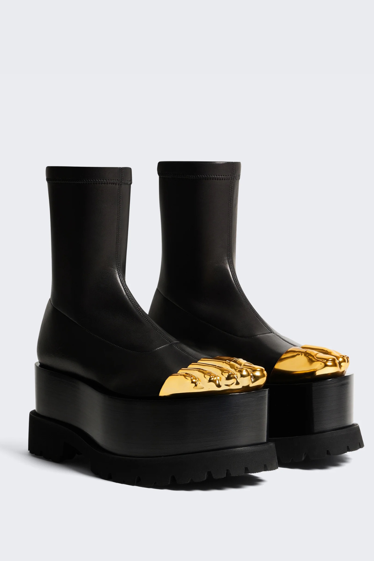 Peonza Gold Toes Ankle Boots