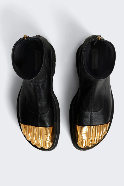 Peonza Gold Toes Ankle Boots