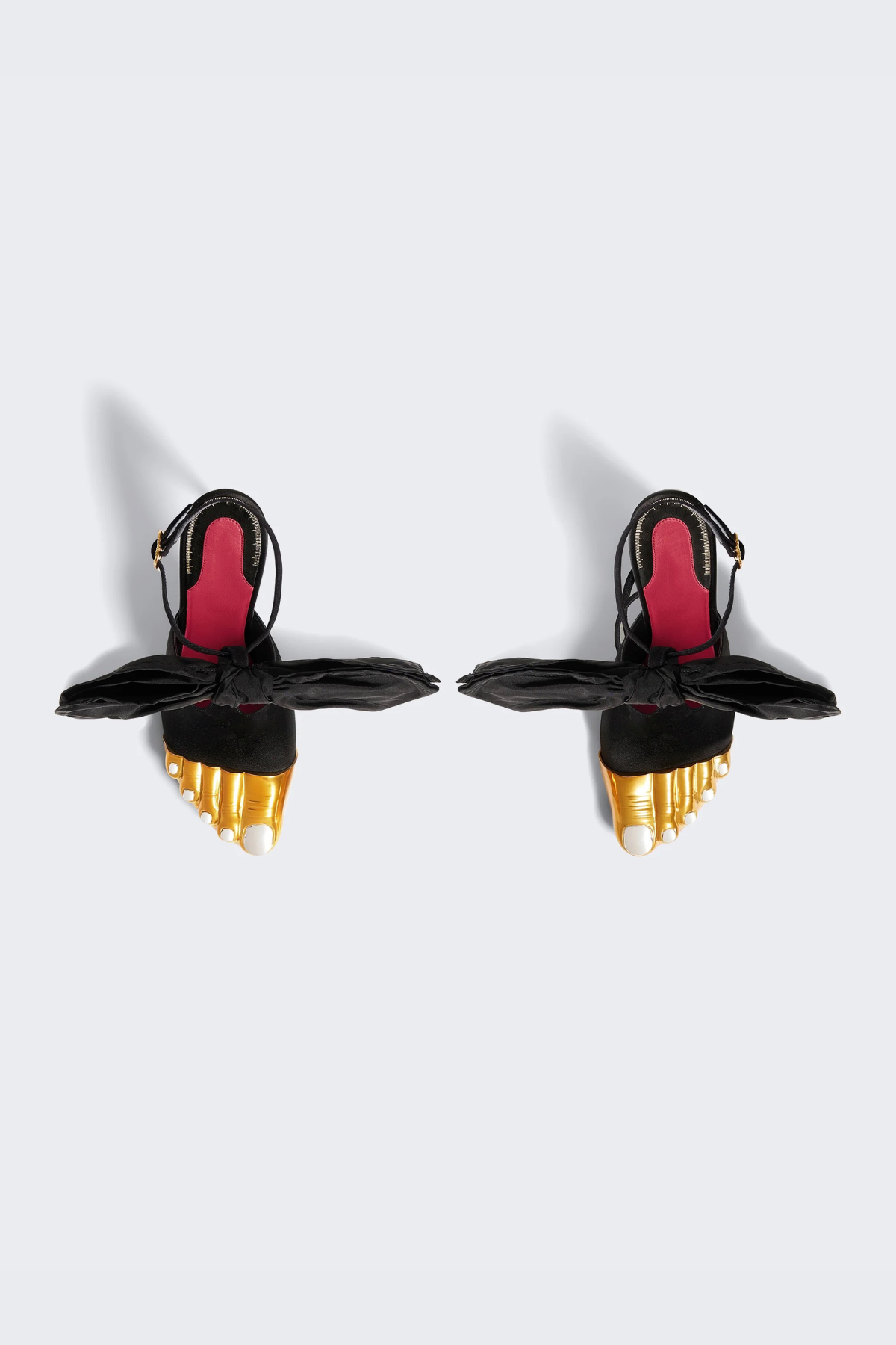 Peonza Gold Toes Bow Sandals