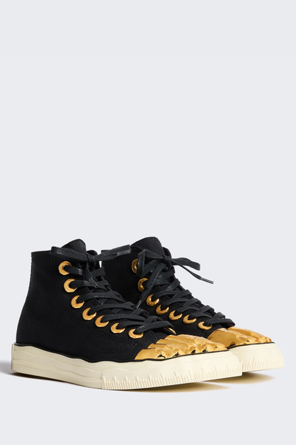 Peonza Gold Toes Canvas Sneakers - Black