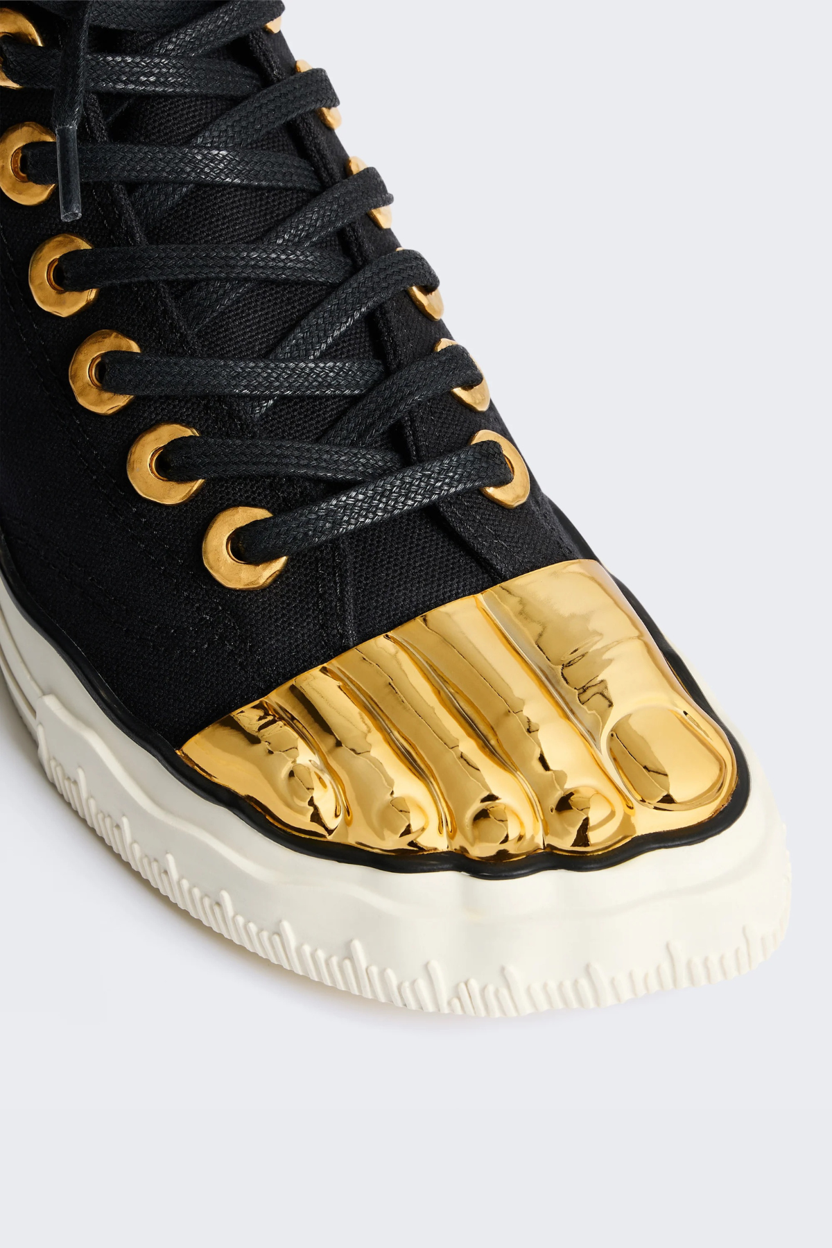 Peonza Gold Toes Canvas Sneakers - Black
