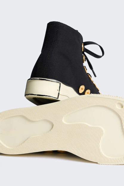 Peonza Gold Toes Canvas Sneakers - Black