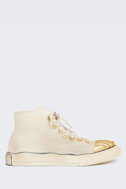 Peonza Gold Toes Canvas Sneakers - White