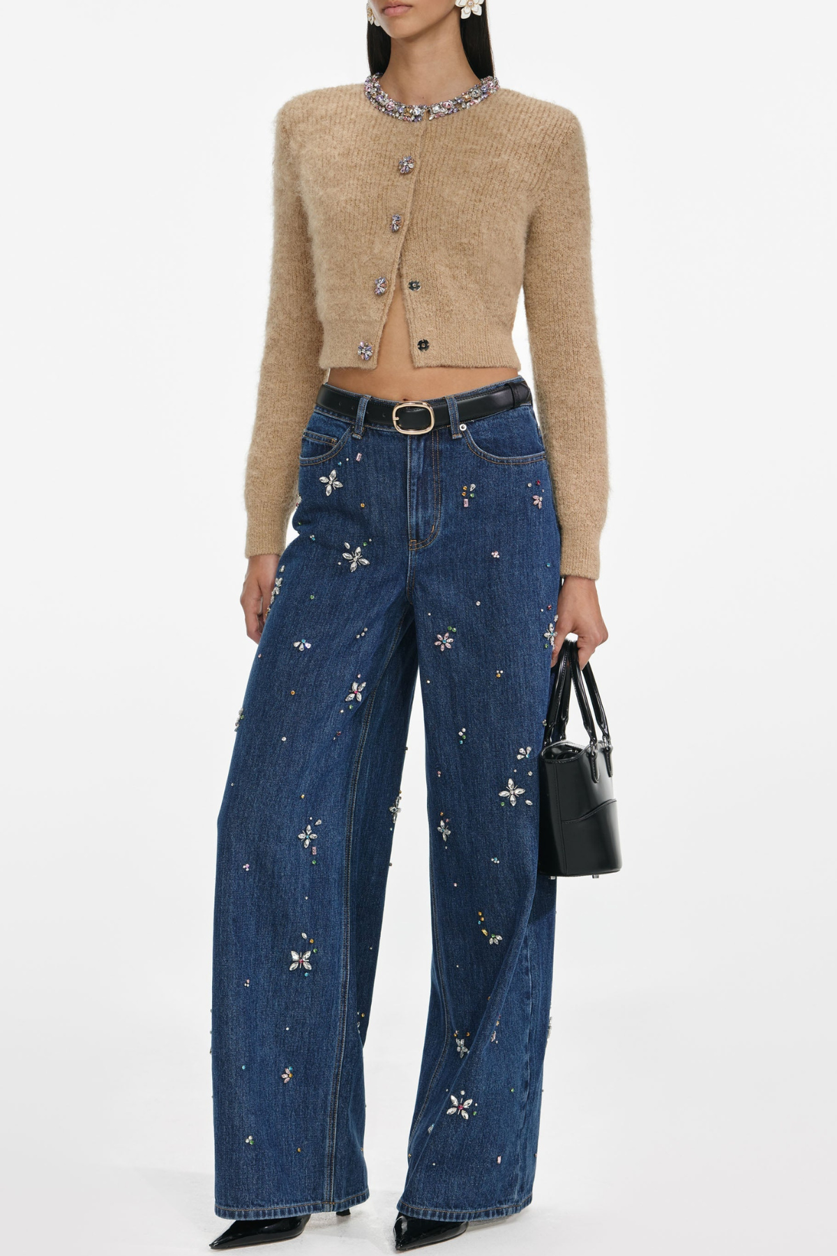 Perkina Crystal Embellished Jeans