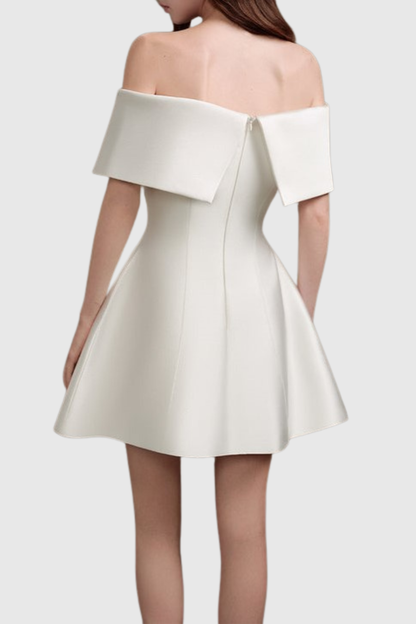 Persa Off Shoulder Crystal Embellished Mini Dress
