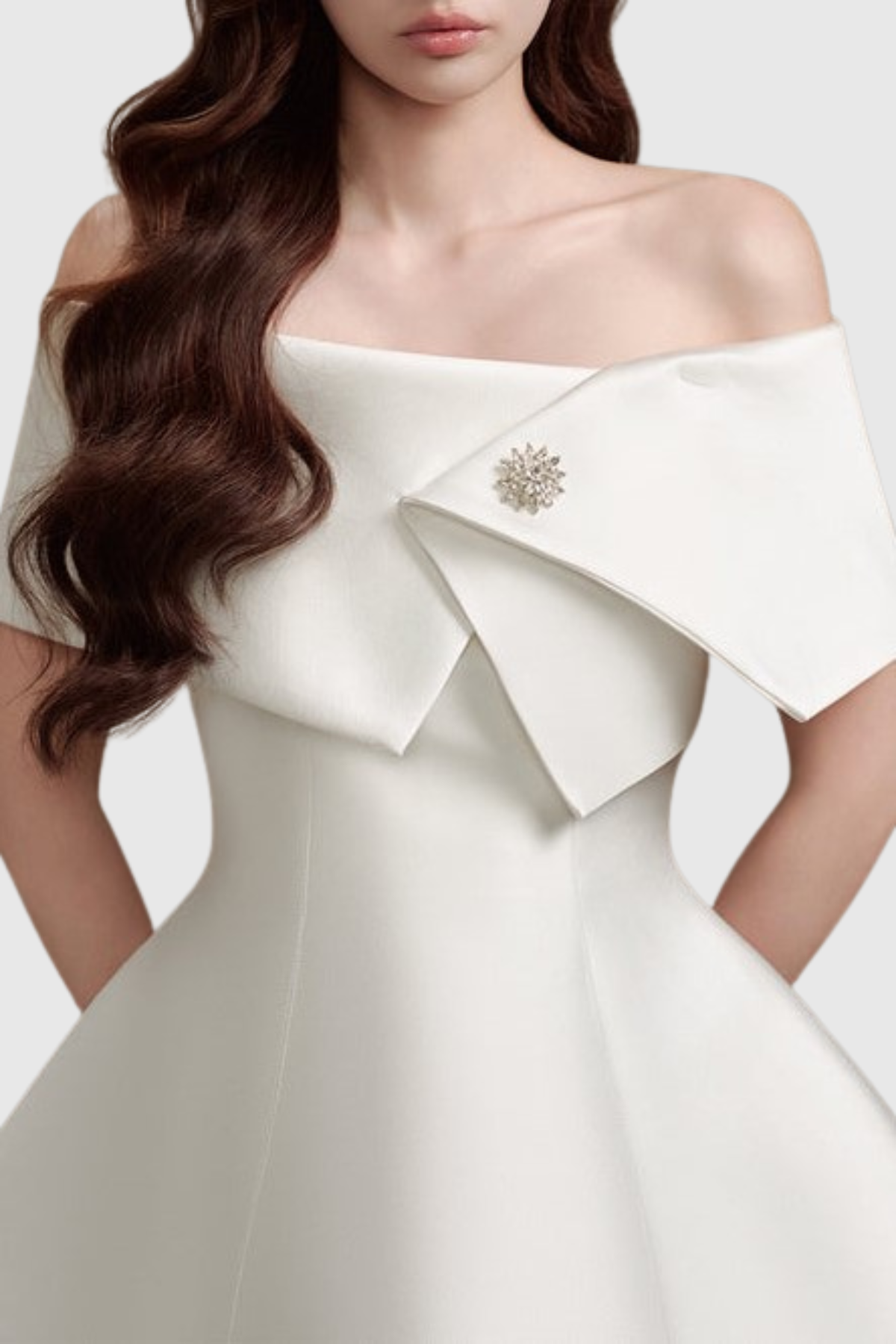 Persa Off Shoulder Crystal Embellished Mini Dress