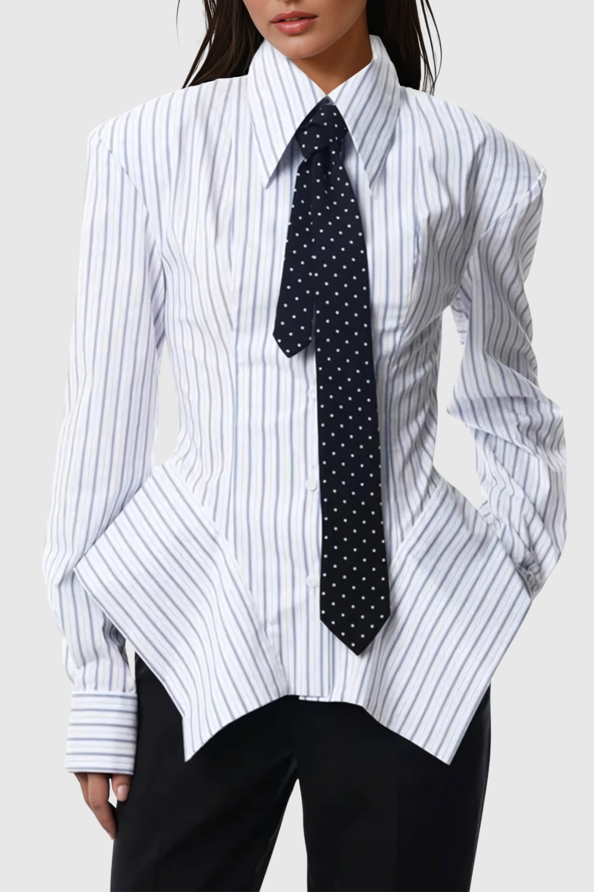 Persis Stripe Shirt - Blue