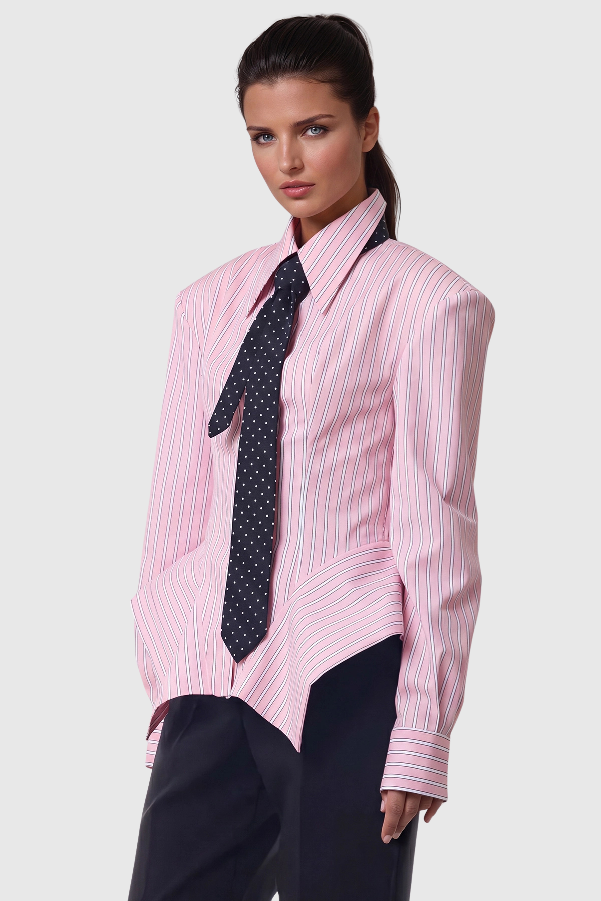 Persis Stripe Shirt - Pink
