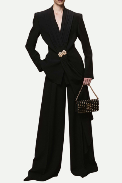 Philip Ruched Blazer & Pants Set