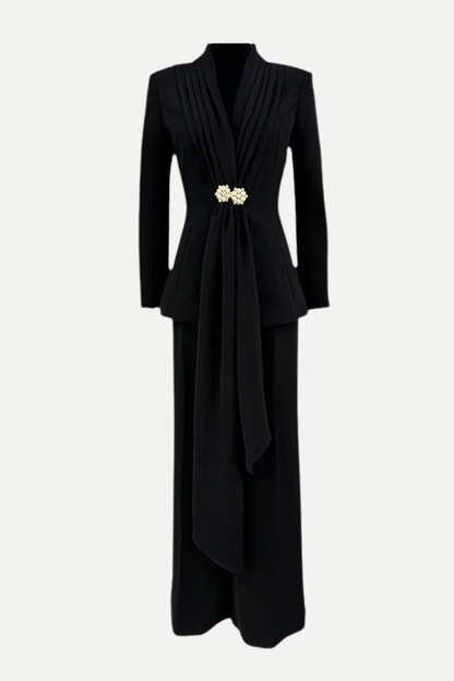 Philip Ruched Blazer & Pants Set