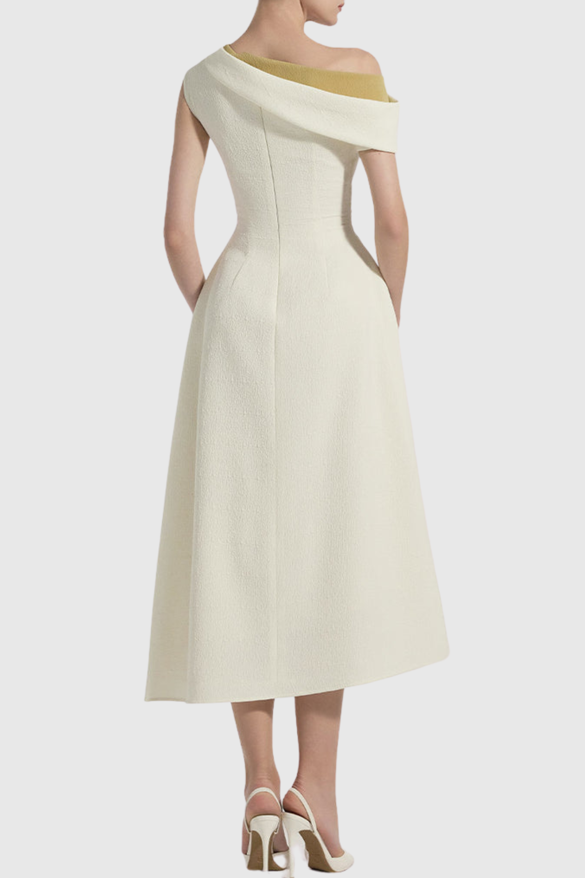 Phinea One Shouder Ruched Midi Dress