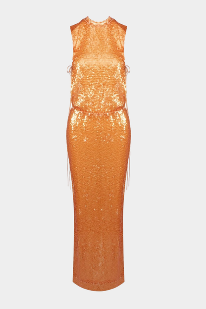 Pipita Sequin Sleeveless Maxi Dress