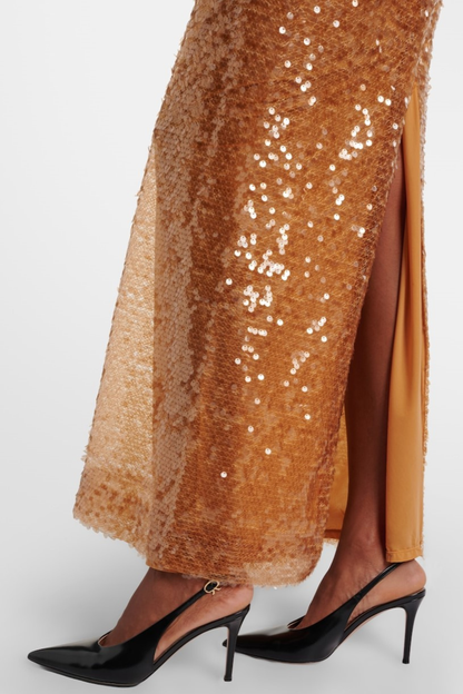 Pipita Sequin Sleeveless Maxi Dress