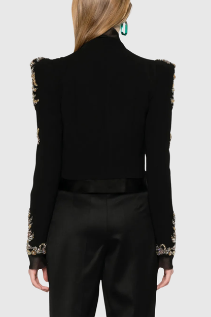 Platona Leaf Embellished Jacket
