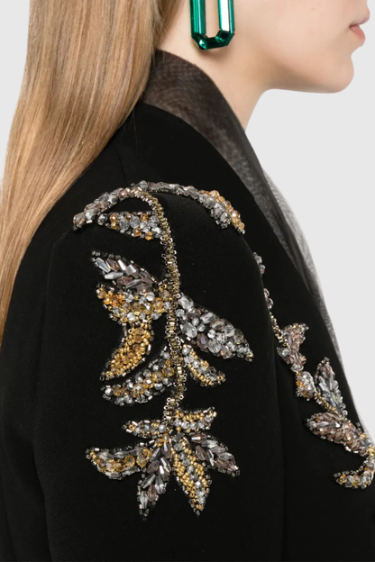 Platona Leaf Embellished Jacket