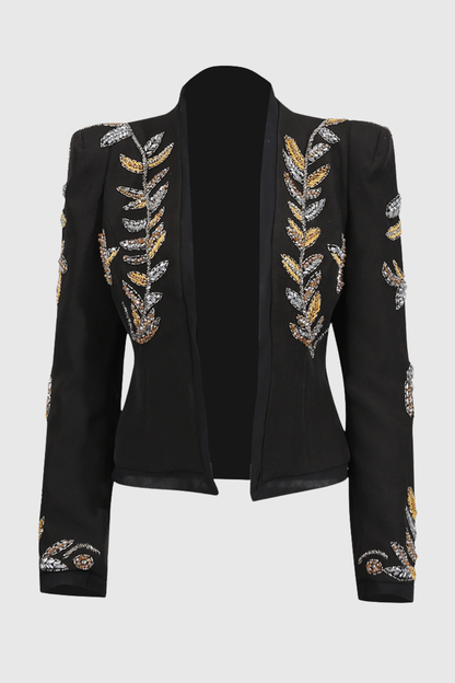 Platona Leaf Embellished Jacket