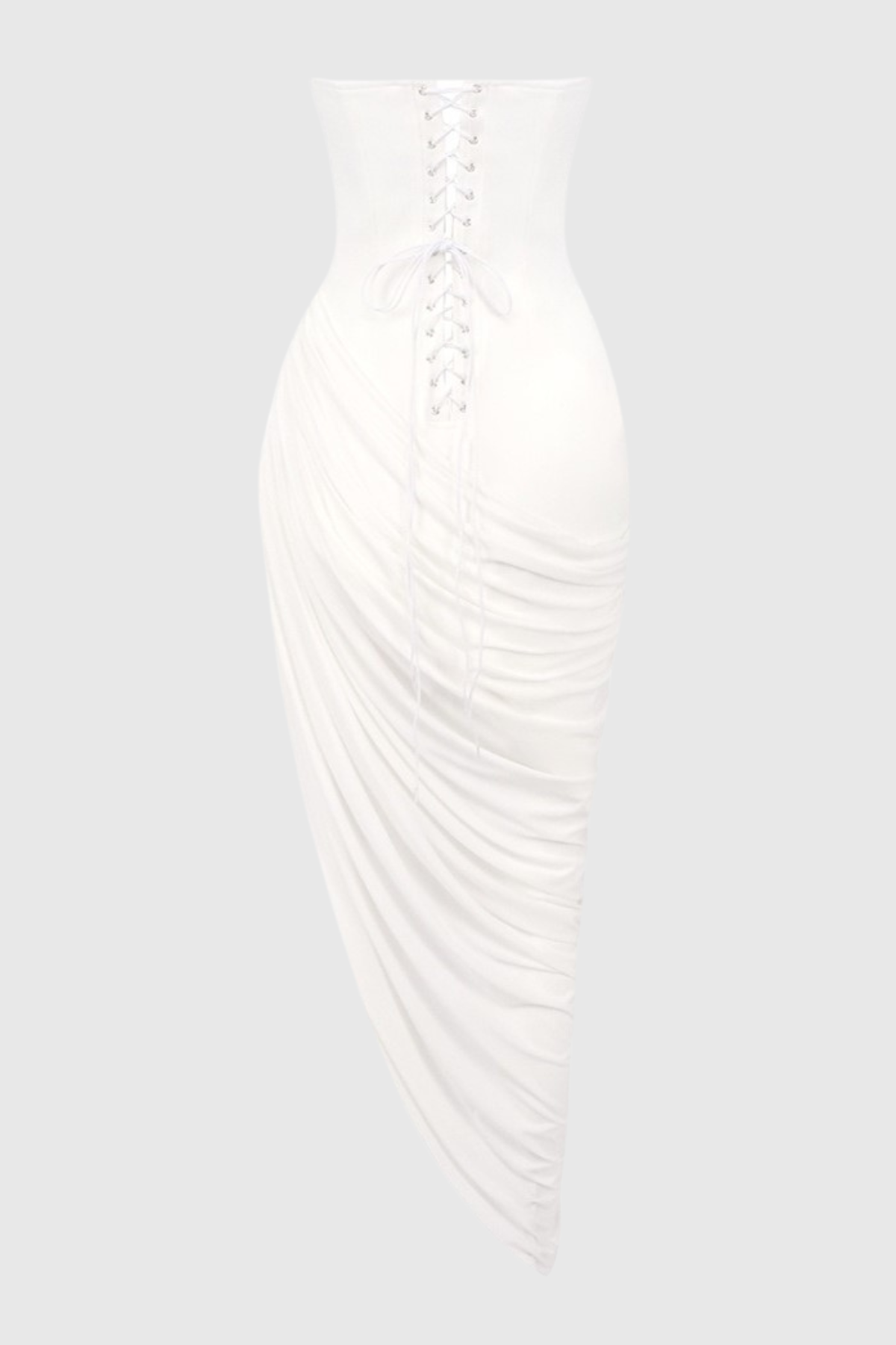 Posie Strapless Ruched Midi Dress