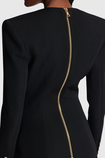 Posia Mini Blazer Dress - Black