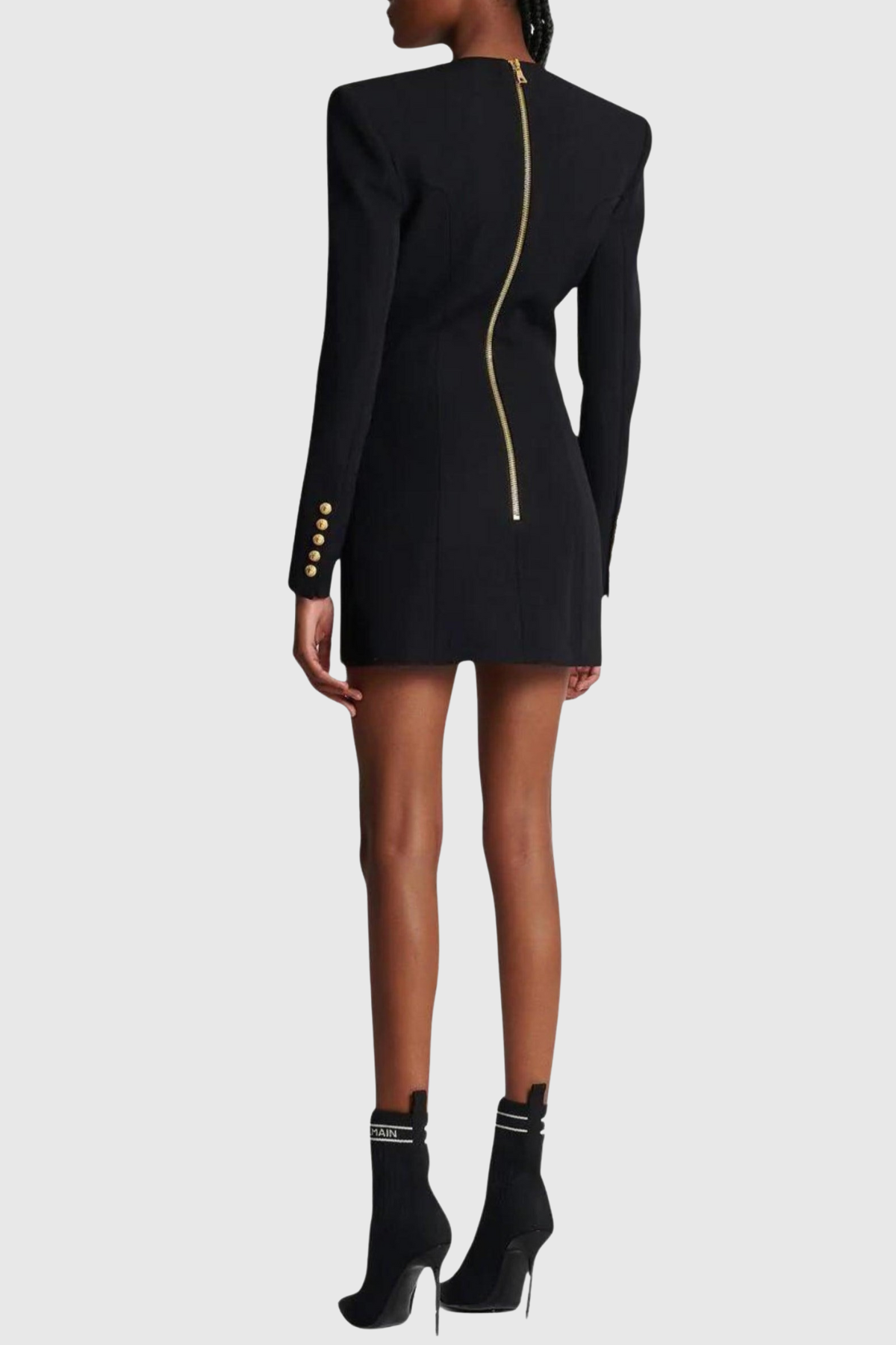 Posia Mini Blazer Dress - Black