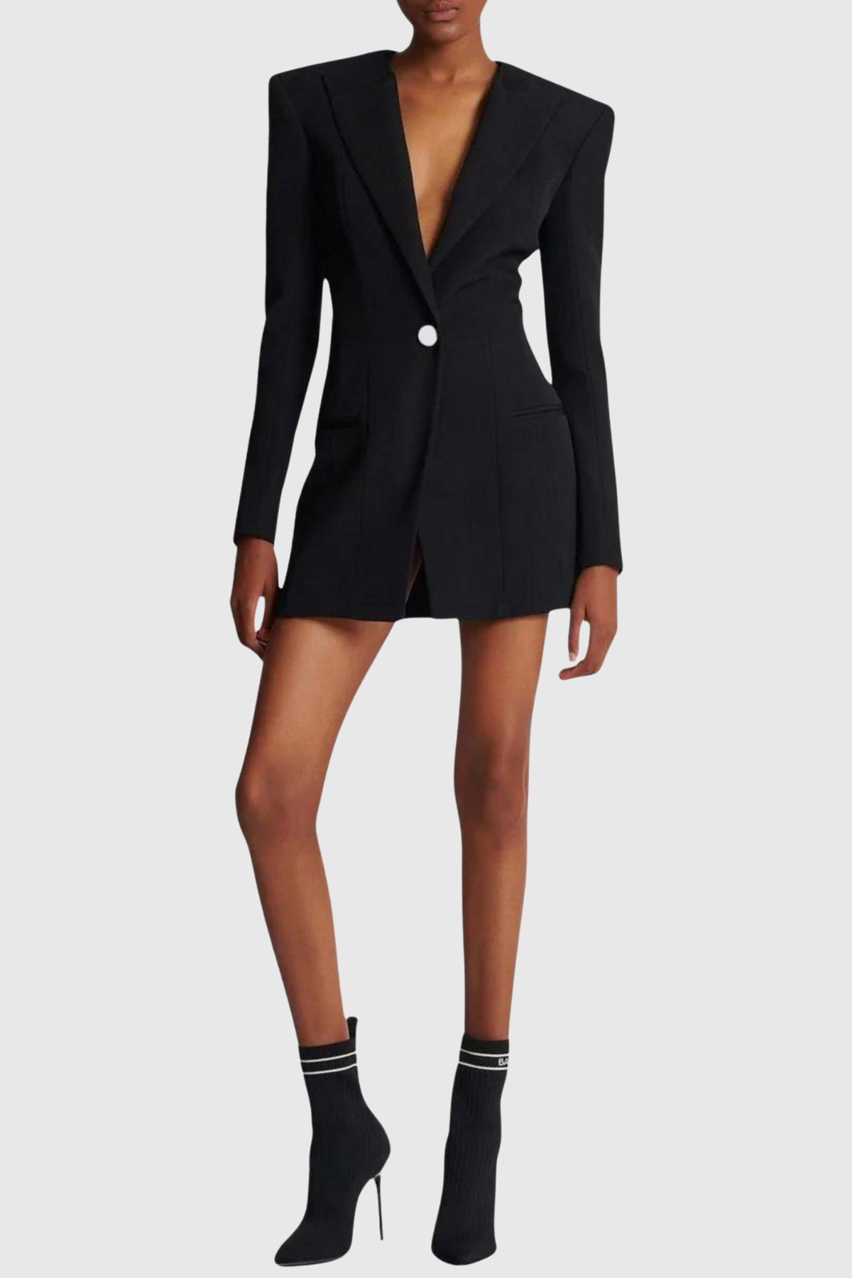 Posia Mini Blazer Dress - Black