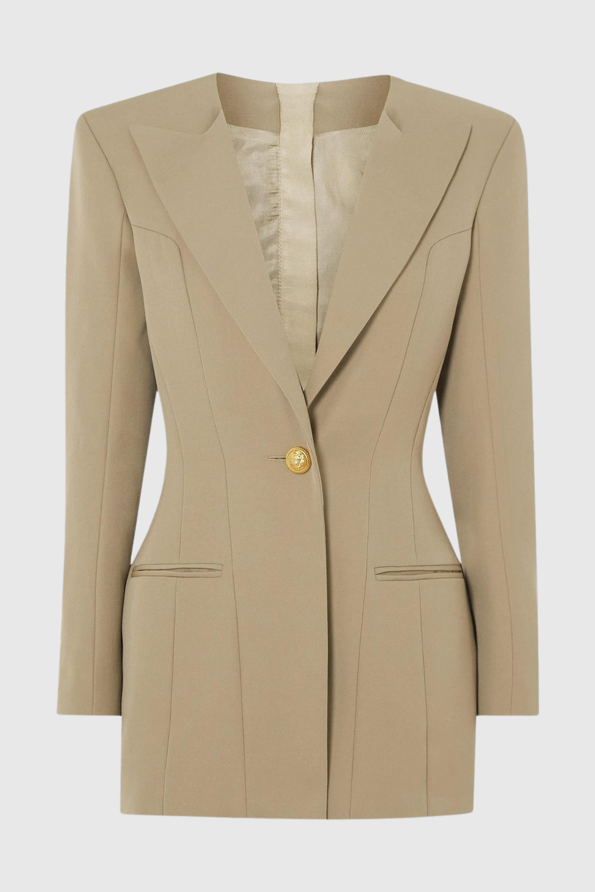 Posia Mini Blazer Dress - Khaki