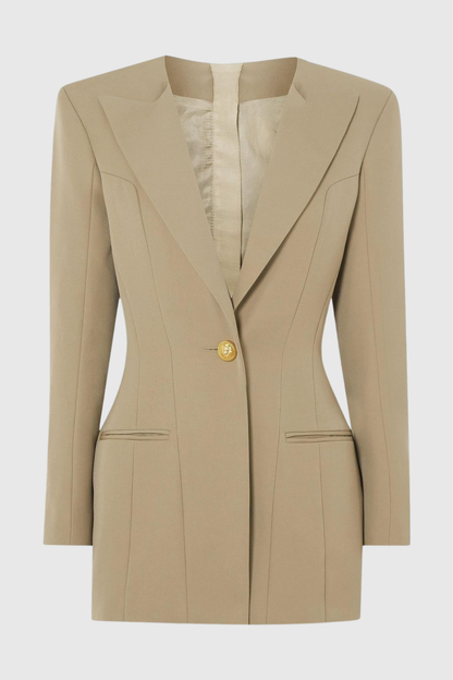 Posia Mini Blazer Dress - Khaki