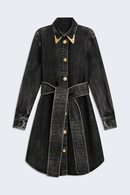 Potya Denim Midi Shirt Dress