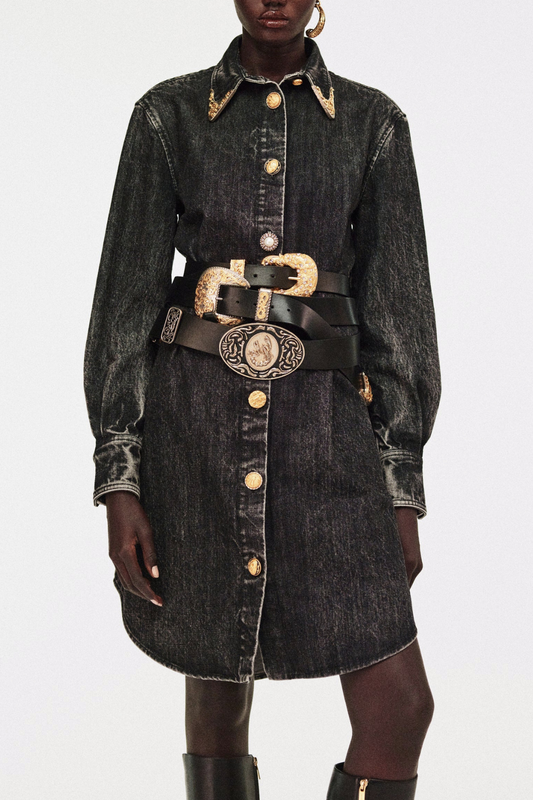 Potya Denim Midi Shirt Dress