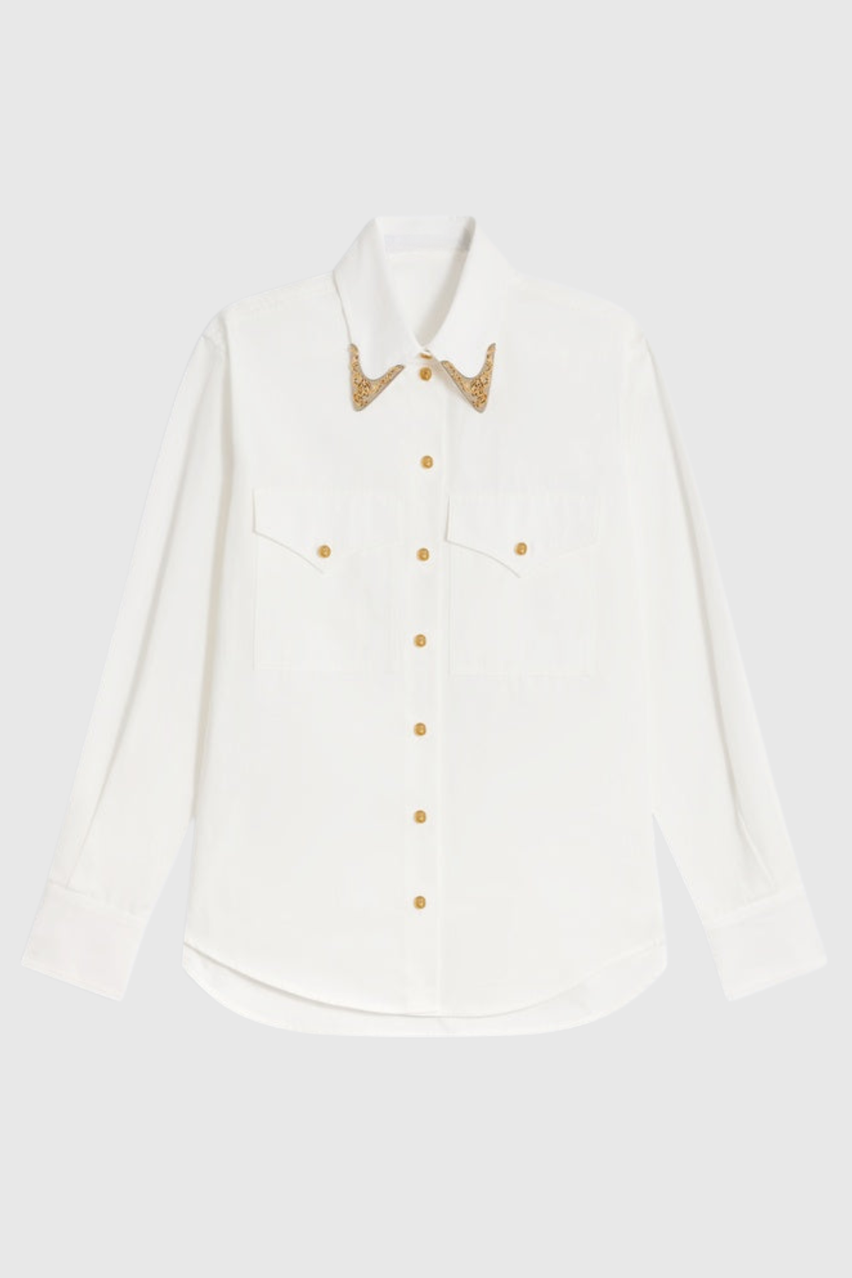 Potya Metal Embellished Shirt - White