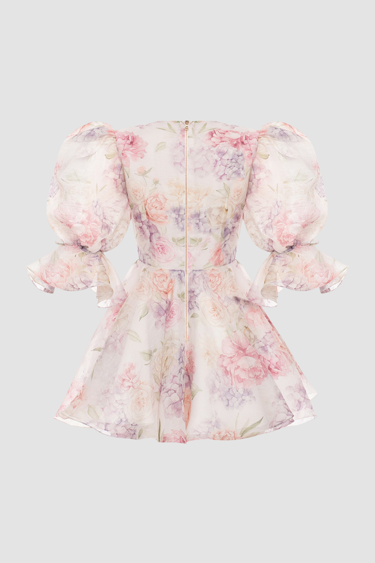Protea Floral Puff Mini Dress